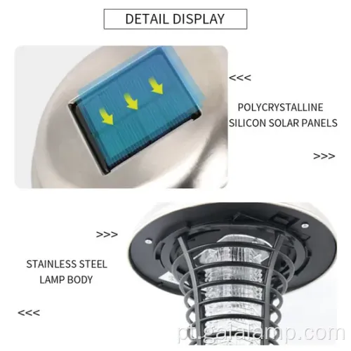 Poderosa lâmpada de mosquito solar com tecnologia avançada de LED